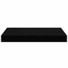 vidaXL Floating Wall Shelf High Gloss Black 40x23x3.8 cm MDF