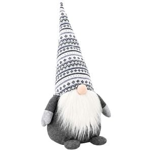 vidaXL Christmas Gnome Grey 45 cm Polyester