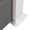 vidaXL Fence Panel WPC 175x146 cm Grey