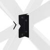 vidaXL Dining Table Leg Spider Shape White 120x68x(72-73) cm Steel