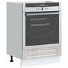 vidaXL Oven Cabinet Porto Grey Sonoma Engineered Wood