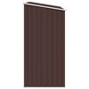 vidaXL Garden Firewood Shed Brown 245x98x159 cm Galvanised Steel