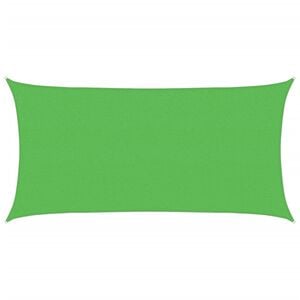 vidaXL Sunshade Sail 160 g/m&sup2; Rectangular Light Green 2x3.5 m HDPE