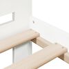 vidaXL Bed Frame without Mattress White 75x190 cm Small Single Solid Wood Pine