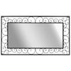 vidaXL Garden Wall Mirror Rectangular 60x110 cm Black