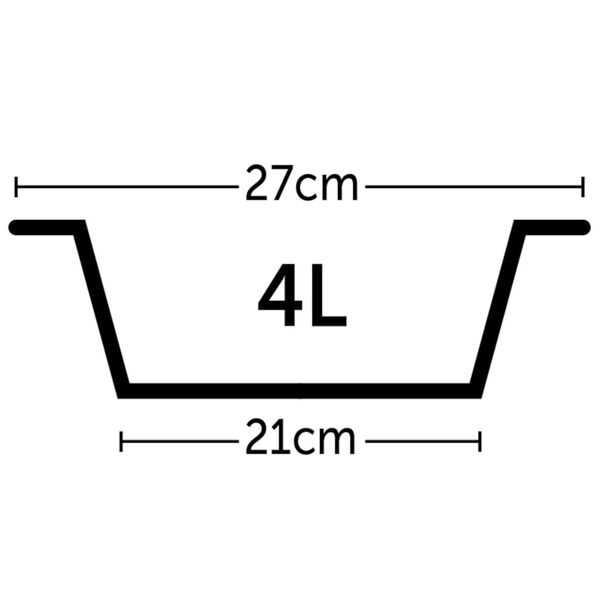 FLAMINGO H-Stand with 2 Bowls Otis 4 L 27 cm