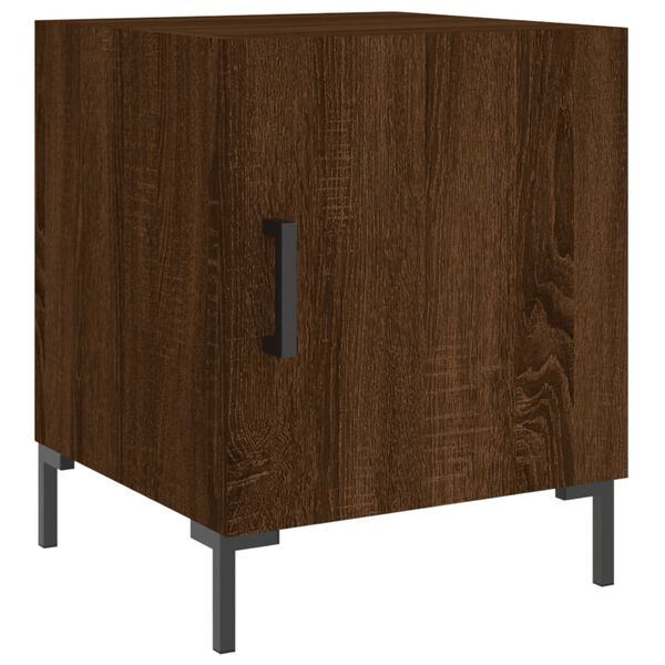 vidaXL Bedside Cabinets 2 pcs Brown Oak 40x40x50 cm Engineered Wood