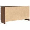 vidaXL TV Cabinet Brown Oak 100x35x54 cm Engineered Wood