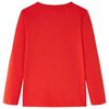 Kids' T-shirt with Long Sleeves Red 140