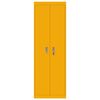 vidaXL Storage Cabinet 2 pcs Mustard Yellow 60 x 40 x180 cm