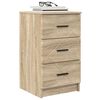 vidaXL Bedside Cabinet Sonoma oak 38 x 38 x 66 cm Engineered wood