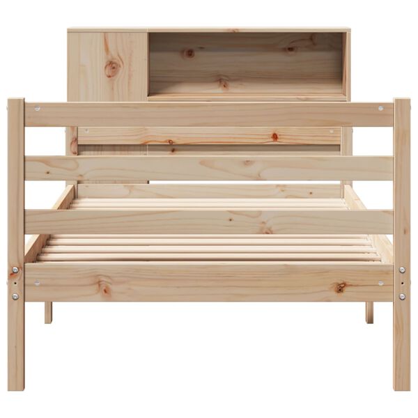 vidaXL Bookcase Bed without Mattress 90x200 cm Solid Wood Pine