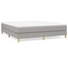 vidaXL Box Spring Bed Frame Light Grey Super King Fabric (UK/IE/FI/NO only)