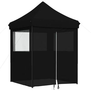 vidaXL Party Tent Black Oxford Fabric