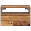 vidaXL Wall-mounted Bedside Cabinet Old Wood 45x26x28.5 cm
