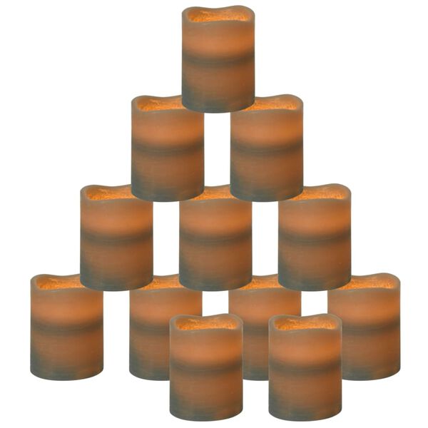 vidaXL Flameless LED Candles 24 pcs with Remote Control Warm White