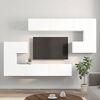 vidaXL 10 Piece TV Cabinet Set White Engineered Wood