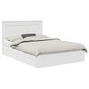 vidaXL Storage Bed with Headboard White 160 x 200 cm Engineered Wood