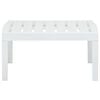 vidaXL Garden Table White 78x55x38 cm Plastic