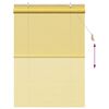 vidaXL Roller Blind with Curtains Manual Yellow 110 x 160 cm Bamboo
