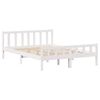 vidaXL Bed Frame without Mattress White 160x200 cm Solid Wood Pine