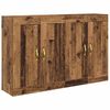 vidaXL Wall-mounted Cabinet 2 pcs Old Wood 69.5 x 34 x 90 cm