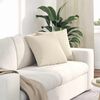 vidaXL Sofa Pillows 2 pcs Beige 45 x 45 cm Fabric