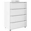 vidaXL Storage Cabinets 2 pcs High Gloss White 80 x 48 x 105 cm