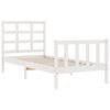 vidaXL Bed Frame without Mattress White 90x200 cm Solid Wood Pine