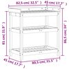 vidaXL Potting Table with Shelves 82.5x45x86.5 cm Solid Wood Douglas