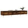 vidaXL TV Cabinet Smoked Oak 150x36x30 cm Engineered Wood
