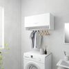 vidaXL Wardrobe White 70x32.5x35 cm Engineered Wood