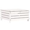 vidaXL Garden Footstool White 62x63.5x32 cm Solid Wood Pine