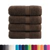 vidaXL Premium Wash Towels "SOLUND" 4 pcs Brown 30x30 cm 600 gsm
