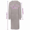 vidaXL Robe KINN Grey XL Cotton