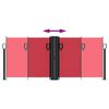 vidaXL Retractable Side Awning Red 100x600 cm