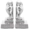 vidaXL Bookends 2 pcs Silver 12 x 9 x 19 cm Aluminium