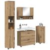 vidaXL Bathroom Furniture Set with Drawer with Shelf 4 pcs Artisan Oak
