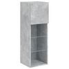 vidaXL 5 Piece TV Wall Units with LED Concrete Grey Engineered Wood