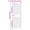 vidaXL Cabinet Door 2 pcs Natural 140.5 x 2 x 49.5 cm Solid Pine Wood