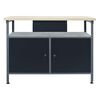 vidaXL Workbench Black 120x60x85 cm Steel