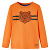 Kids' T-shirt with Long Sleeves Dark Orange 116