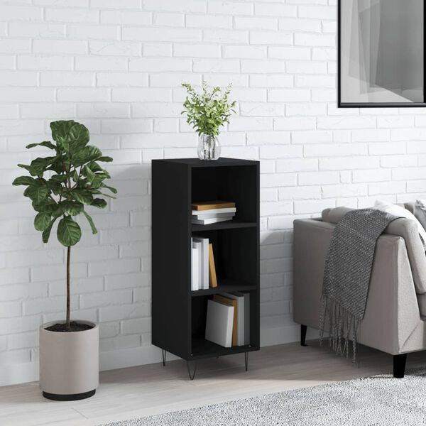 vidaXL Sideboard Black 34.5x32.5x90 cm Engineered Wood