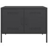 vidaXL TV Cabinet Black 68x39x50.5 cm Steel