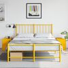 vidaXL Bedside Cabinets 2 pcs Mustard Yellow 34.5x39x44 cm Steel