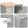 vidaXL Garage Cabinets 6 pcs Concrete Grey Engineered Wood