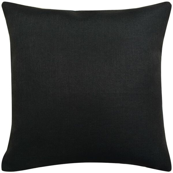 vidaXL Cushion Covers 4 pcs Linen-look Black 40x40 cm