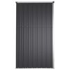 vidaXL Garden Tool Shed Anthracite 225x89x161 cm Galvanised Steel
