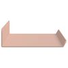 vidaXL Floating Shelf Wall-mounted 4 pcs Pink 40 x 8.5 x 2.5 cm Steel
