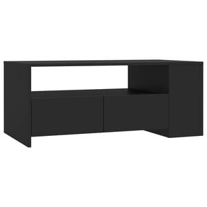 vidaXL Coffee Table Black 102x55x42 cm Engineered Wood
